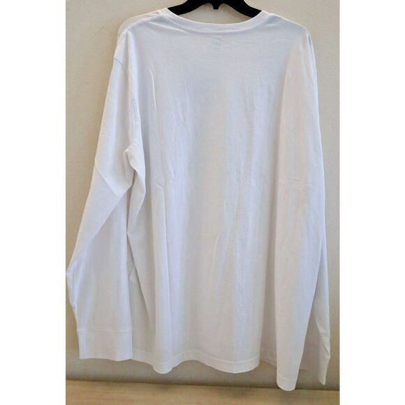 Levi’s 161390065 Men's Sz XL White Explorer Club Graphic Long Sleeve T-Shirt - Picture 2 of 4